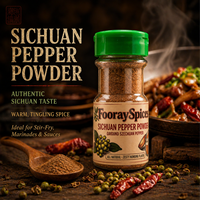 Poudre de poivre du Sichuan de la série West Coast en bouteille, assaisonnement en poudre, fournisseur en gros pour les marinades