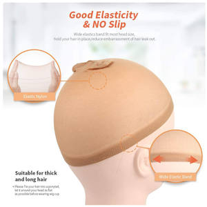 Zzi – perruque en Nylon extensible, bonnet de fermeture et bas, bonnet marron unisexe, bonnet de bas, bonnet de cheveux pour femmes et hommes - Product Image 2