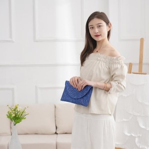 2025Fashion Colorful Straw <strong>Beach</strong> Bag Wheat Straw Clutch Handmade Straw Pouch Clutch Natural <strong>Beach</strong> <strong>Accessories</strong> - Product Image 2
