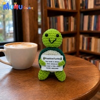 Peluche Amigurumi au crochet faite à la main en gros avec carte d'affirmation, cadeau de soutien émotionnel pour soulager l'anxiété, compagnon de bureau, personnalisable en gros