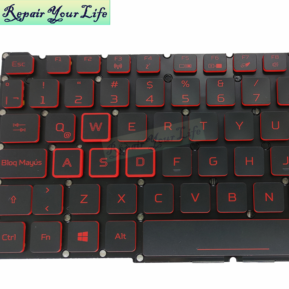 Palmrest + Clavier Rétroéclairé + Touchpad Pour Acer Nitro 5 - Occasion Testé