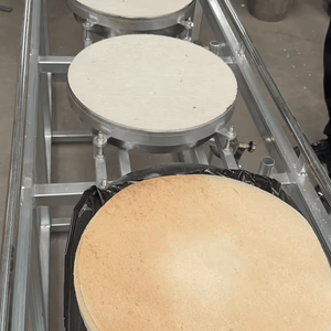 Semi Automatic Hand Push Round Shape Pancake Roti Bread Baking Oven Customizable Size Flat Tortilla Pancake <b>Maker</b> Machine - Product Image 3