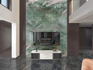 Azulejos de losa de mármol verde natural de lujo para <span class=keywords><strong>buceo</strong></span> al aire libre, comedor, Bistro redondo, consola de café, vestidor de uñas, juego de mesa de estudio - Product Image 5