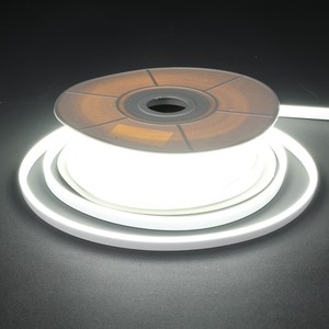 GLORIVA Tira de Luz LED de Neón Flexible de Alta Resistencia 24V 8x16mm 20m Alimentación Única Sin Caída de Voltaje IP67 Impermeable de Silicona 3500K Blanco Cálido - Product Image 4