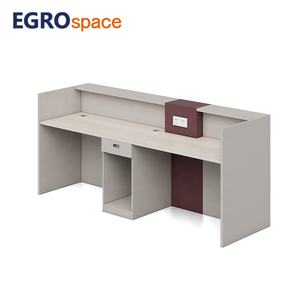 ERGOSpace Atacado Popular Design Hotel <span class=keywords><strong>Desk</strong></span> Recepção Escritório Beleza Branca Contador Madeira Frente Lobby Mesa - Product Image 1