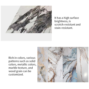 <span class=keywords><strong>2025</strong></span> nóng bán căn hộ Trọng lượng nhẹ trang trí nội thất chống cháy composite nhựa <span class=keywords><strong>PVC</strong></span> UV Faux tấm đá cẩm thạch tường Bảng điều khiển Hội Đồng Quản Trị - Product Image 4