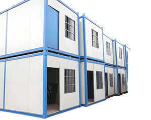 Complejo de Dormitorios Prefabricados Apilables de Dos Niveles Zhongchen con Estructura <span class=keywords><strong>Azul</strong></span>, <span class=keywords><strong>Edificio</strong></span> Modular Portátil para Construcción - Product Image 2