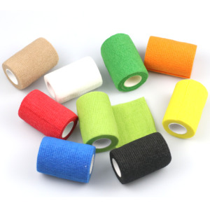 YOUNGSON Bande adhésive cohésive médicale noire certifiée CE, 5cmx4.5m (2''x5yard), facile à déchirer, disponible sur mesure - Product Image 1
