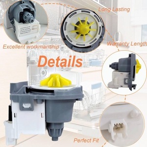 Pompe de vidange pour lave-vaisselle W10876537, électrique 110-120 V, pièce de rechange en plastique pour lave-vaisselle - Product Image 1