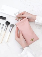 Pochette de téléphone en cuir vert clair exquise de promotion d'usine avec or compact, élégant et fonctionnel pour le stockage en déplacement