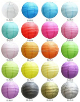 Decoraciones colgantes de papel chino o japonés redondas de 12 pulgadas, farolillos de bolas, lámparas para cumpleaños, boda, fiesta, decoración
