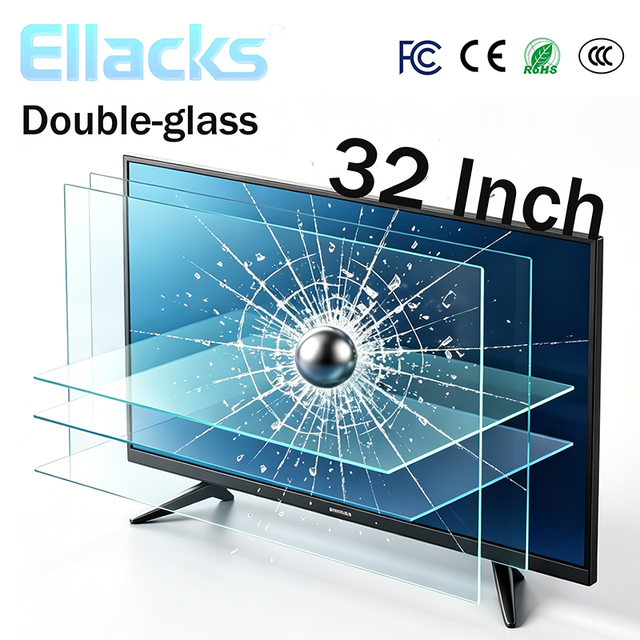 Cheap 32 Inch 4K HDTV Smart WiFi Android LED Smart TV with Multi-language Support for Hotel Use