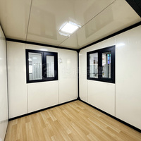 Vente en gros usine – Maison conteneur extensible de 20 pieds, pliable, en panneaux sandwich d'acier, respirante, design moderne, écologique, à faible coût