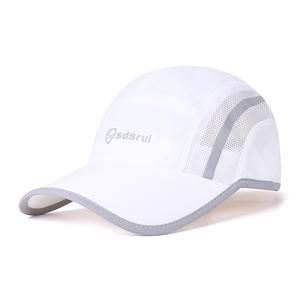 Topi <span class=keywords><strong>baseball</strong></span> tipis dan cepat kering untuk pria, pelindung matahari luar ruangan dan topi matahari bernapas, dibuat khusus dengan strip reflektif. - Product Image 6