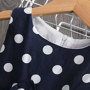 Vestido de lunares para niñas de 3 a 12 años, vestido de verano sin mangas con lazo, ropa para niños, vestidos de princesa para bebés, ropa para niños 2020 - Product Image 5