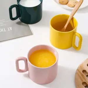 Tasse à café de luxe en céramique pour Macaron, Style nordique créatif, de grande valeur, pour bureau, haut de gamme, eau potable, pour Couple, léger, 2023 - Product Image 5