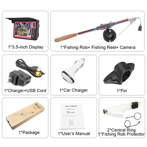 Caméra de pêche sous-marine portable HR-3505DFL de haute qualité et haute résolution, 3,5 pouces, 15 m, en métal, étanche IP68, pour cannes à pêche - Product Image 6
