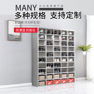 Yangpinhui - Zapatero de Acero Inoxidable con 36 Compartimentos, con Cerradura, para Uso en Laboratorios y Oficinas - Product Image 2