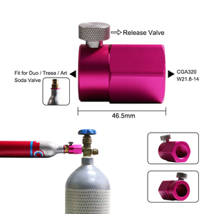 Adaptador de estación de recarga de CO2 para fabricante de refrescos <span class=keywords><strong>DUO</strong></span> Art Terra cilindro de conexión rápida de tanque carbonatador de dióxido de carbono Inflador de CO2 - Product Image 6