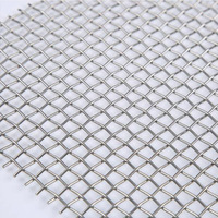 Malla de alambre de acero inoxidable tejida ondulada de grado alimenticio de 20 y 50 mallas para seguridad de filtros y barbacoas