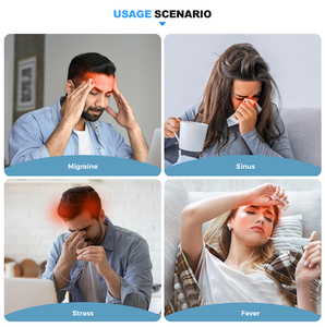 Paquete caliente y frío para aliviar la migraña, envoltura de cabeza de tela Leica <span class=keywords><strong>con</strong></span> tapa de terapia de enfriamiento de Gel y máscara de hielo para aliviar el dolor - Product Image 6