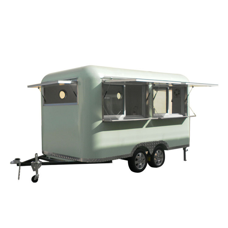 Nouveau chinois mobile adapté aux besoins du client de nourriture mobile café van chariot remorque à vendre
