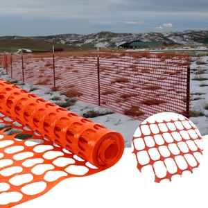 Sürekli kullanım için fabrika yapımı pas geçirmez takviyeli yüksek görünürlük 100GSM turuncu güvenlik çiti uyarı bariyeri - Product Image 4