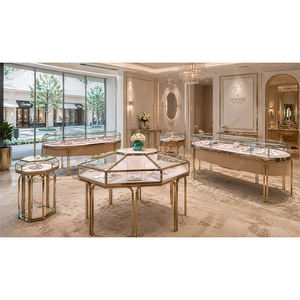 Design d'intérieur de magasin/boutique de bijoux de luxe, vitrine en verre pour bijoux, colliers, boucles d'oreilles - Product Image 6