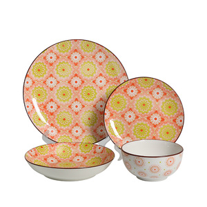 Almaaly Kitchen <span class=keywords><strong>12</strong></span>/16 pièces de <span class=keywords><strong>vaisselle</strong></span> en céramique service de table en porcelaine service de <span class=keywords><strong>vaisselle</strong></span> en porcelaine pour 4 <span class=keywords><strong>personnes</strong></span> - Product Image 1