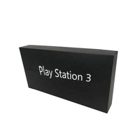 Boîtes en carton rigide noires pour emballage de jeux, avec pelliculage brillant et gaufrage pour l'électronique grand public