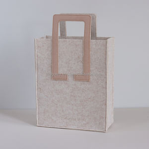 Customize Reusable PET Felt Tote <b>Bag</b> Personalized High-Capacity Machine Sewn Rectangle Shape Promotional Use Women Handbags - Product Image 2