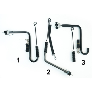 Sostenibile in acciaio inox cane rimorchio bici stile semplice per animali da esterno con rivetto decorazione per la bicicletta da viaggio - Product Image 3