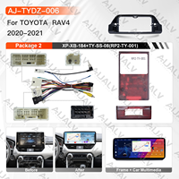 Produit Aijia pour Toyota RAV4 2020-2022, écran Android 12,3 pouces, noir mat, LHD RHD, accessoires de cadre pour grand écran, atelier de réparation