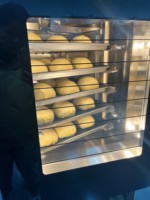 Horno Rotatorio Eléctrico Comercial para Hornear Pan Pita y Pizza, Capacidad para 5 Bandejas, Nueva Alta Productividad, Harina y Frutos Secos