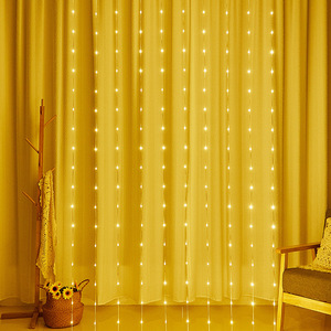 Guirnalda de <span class=keywords><strong>Luces</strong></span> LED en <span class=keywords><strong>Cascada</strong></span>, Cadena de <span class=keywords><strong>Luces</strong></span> Navideñas para Exteriores, Impermeables, Solares, con Control Remoto, Cortina de Plástico IP44 - Product Image 3