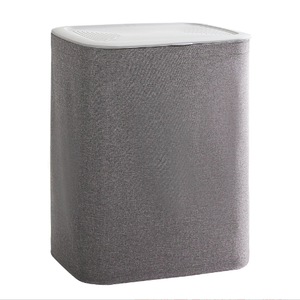 Venta al por mayor de cesto de <span class=keywords><strong>ropa</strong></span> cubierto de tela con tapa para baño, cesto de <span class=keywords><strong>ropa</strong></span> con asa para el almacenamiento doméstico de <span class=keywords><strong>ropa</strong></span> <span class=keywords><strong>sucia</strong></span> - Product Image 5