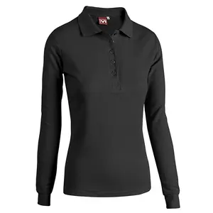 Polo de manga larga para mujer Steffi, merchandising personalizado - Product Image 1