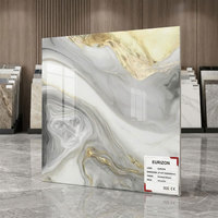 Carrelage en marbre poli 600x600mm, carrelage en porcelaine émaillée, carrelage de sol antidérapant, aspect marbre, carreaux en porcelaine