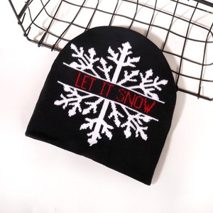 Tùy Chỉnh Beanie Giáng Sinh Lễ Hội Lễ Hội Xmas Theo Chủ Đề Bông Tuyết Santa Claus Và Chuông Thiết Kế Unisex Mũ Dệt Kim Mũ Mùa Đông Mũ - Product Image 5