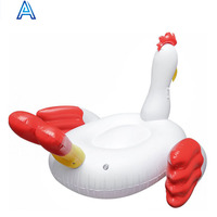 PVC gonflable coq oiseau oie poulet forme salon tour sur jouet pour été piscine eau flotteur air tapis jouet