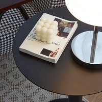 DW1176 Quanu Table d'appoint Table basse minimaliste Table basse de qualité ronde Style moderne pour appartement