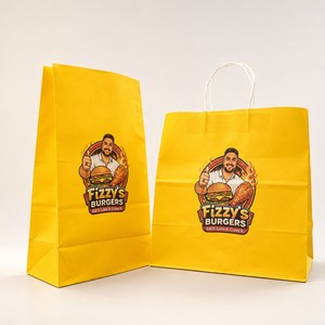 French to Go <b>Burger</b> Paper Packing <b>Boxes</b> Custom Logo Takea Way Chicken for Disposable Fast Food Grade Container Packaging <b>Boxes</b> - Product Image 3