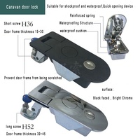 Nouvelle condition RV accessoires serrure pour camping-cars et caravanes remorque serrure loquet pour voyage RV