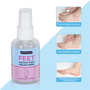 Spray et Crème pour les Pieds Adultes avec Vitamine C et Acide Hyaluronique, Extrait <span class=keywords><strong>de</strong></span> Noix <span class=keywords><strong>de</strong></span> Coco, Exfoliant, Blanchissant, Lissant pour les Pieds - Product Image 5
