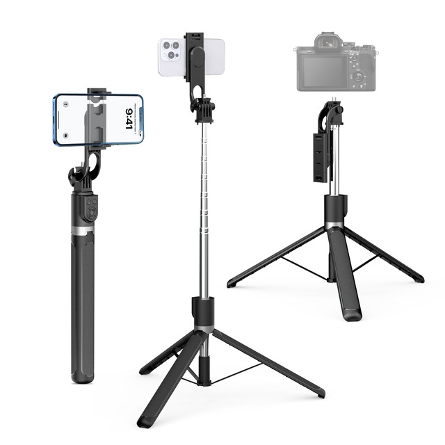 Mechrig 1.8 Meters Foldable Selfie Stick with Color Adjustable Fill Light and Remote Control for 4.7 to 7 Phones