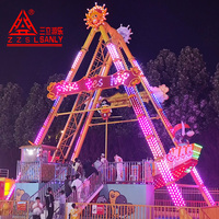 Équipement de parc d'attractions en plein air, manège bateau pirate 24 places avec certificat CE