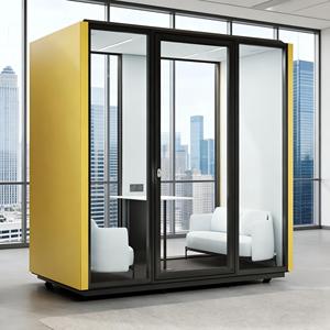 Cabine téléphonique de bureau insonorisée, cabine acoustique silencieuse pour enregistrement vocal - Product Image 2