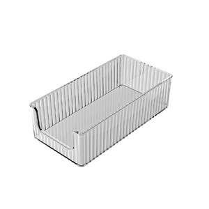 Transparent Desktop Storage Box Rectangle Stackable Office Organizer For <b>Memo</b> <b>Pad</b> Stationery Clear PET Material W323 Series - Product Image 5