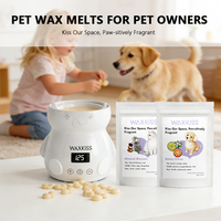 Cire parfumée spécialisée pour éliminer les odeurs d'animaux, neutralise et ne cache pas les odeurs, sans danger pour les familles possédant des chiens et des chats