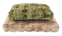 Tapis pour animaux de compagnie en fausse fourrure de luxe, housse amovible, coussin pour cage à chien, fond antidérapant, lavable, coussin en peluche doux pour animaux de compagnie
